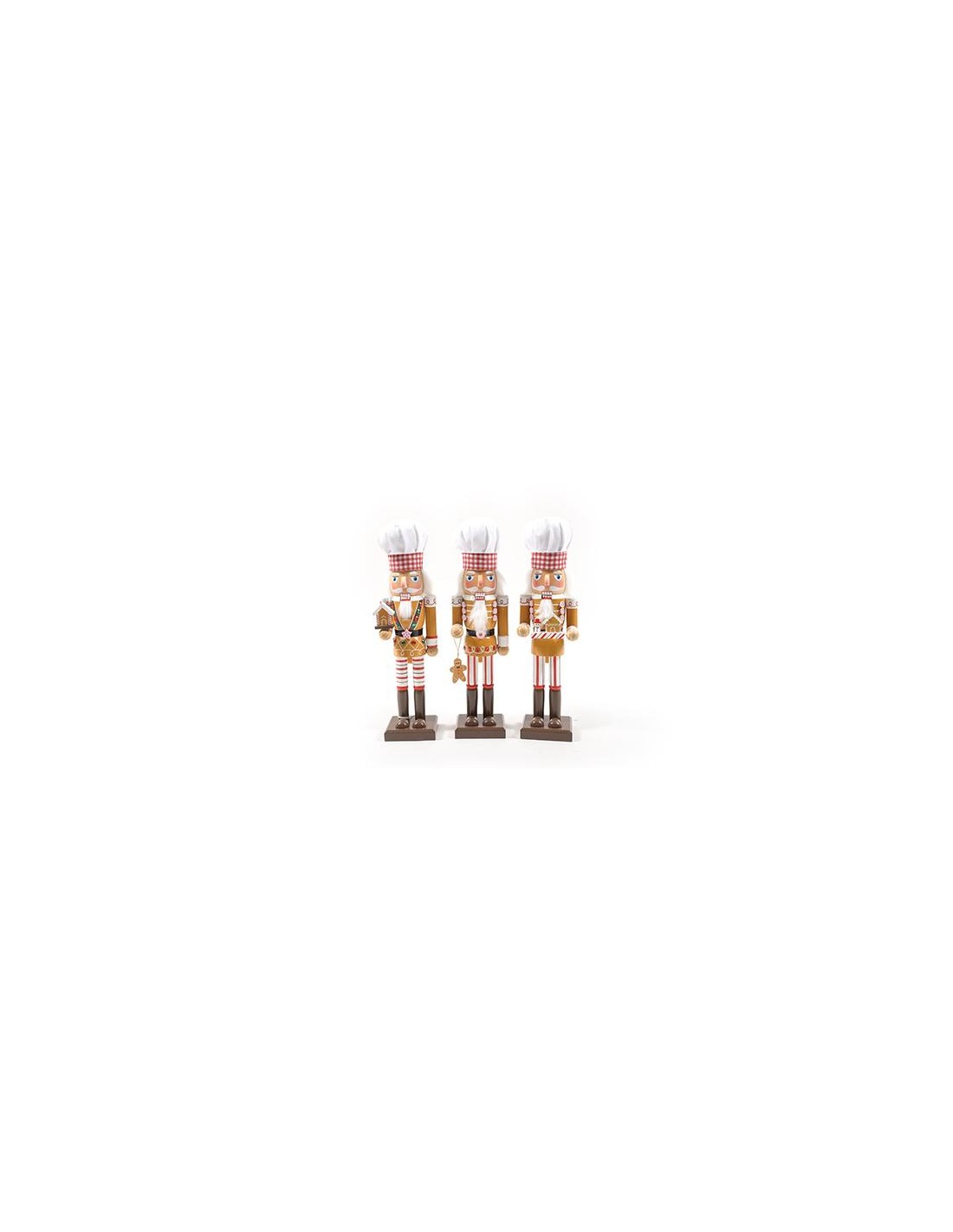 OGGETTISTICA NATALE: vendita online SCHIACCIANOCI GINGERMAN LEGNO 36CM ASSORTITO in offerta