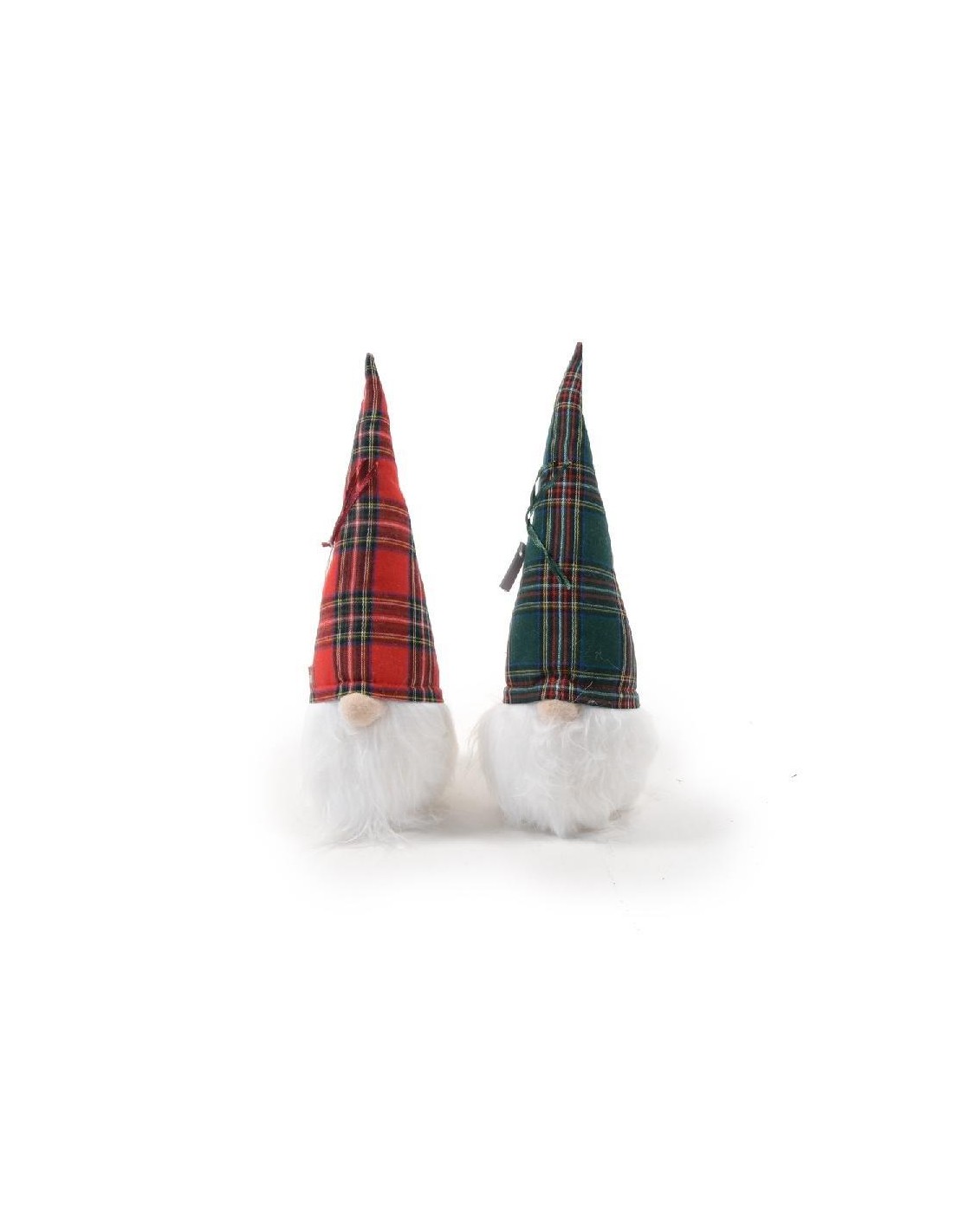 OGGETTISTICA NATALE: vendita online Babbo Tartan con Luci LED 33x10cm - La Magia di Natale a casa tua! in offerta