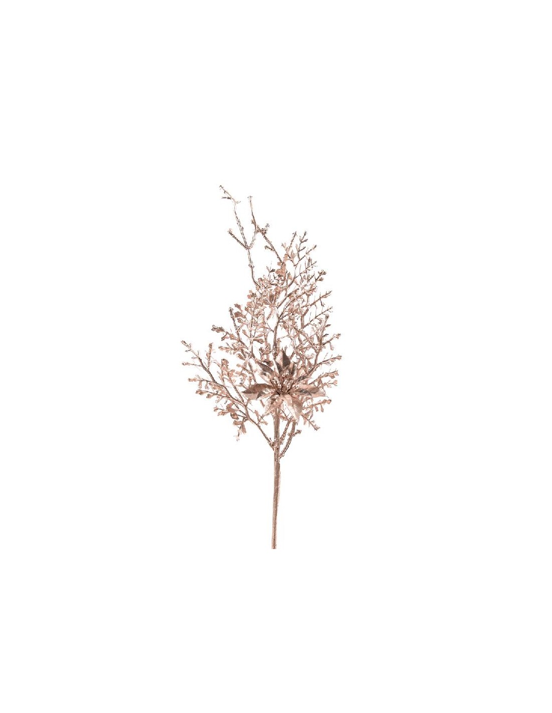 FIORI: vendita online TRALCIO NATALIZIO 40CM FIORE E FOGLIE in offerta