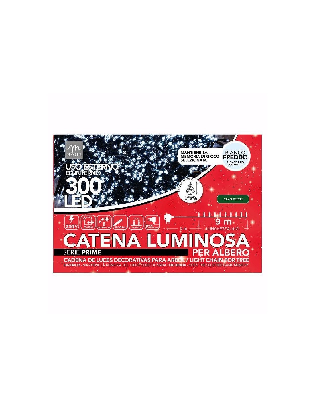 LUCI DI NATALE: vendita online Serie 300 LED Bianco - La Magia di Natale a casa tua! in offerta