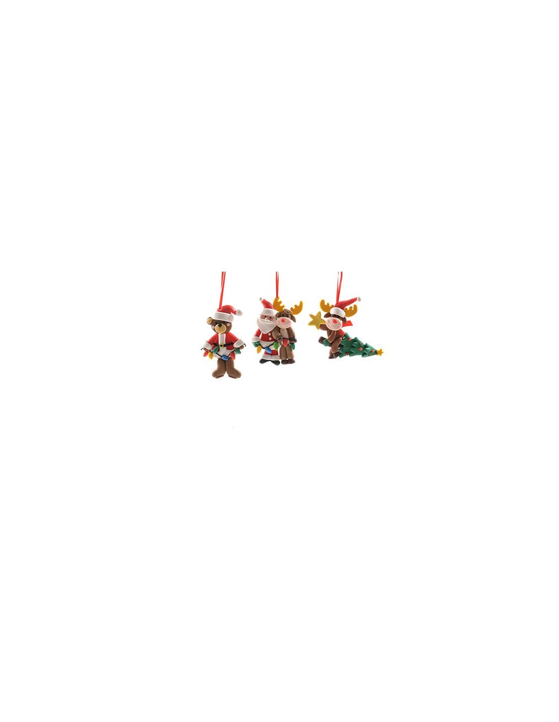 SFERE E PENDAGLI: vendita online PENDENTE ARGILLA MORBIDA 9X9X1,5CM DECORI ASSORTITI in offerta