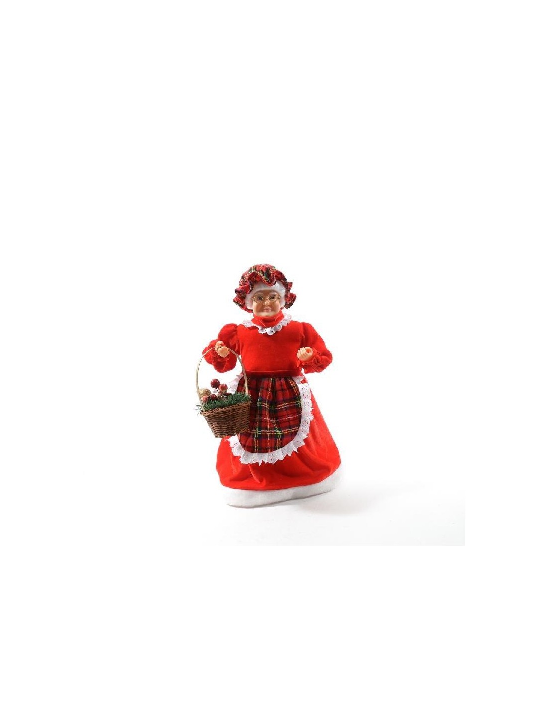 OGGETTISTICA NATALE: vendita online Natalina Vestito Rosso 20x15x45cm - La Magia di Natale a Casa Tua in offerta