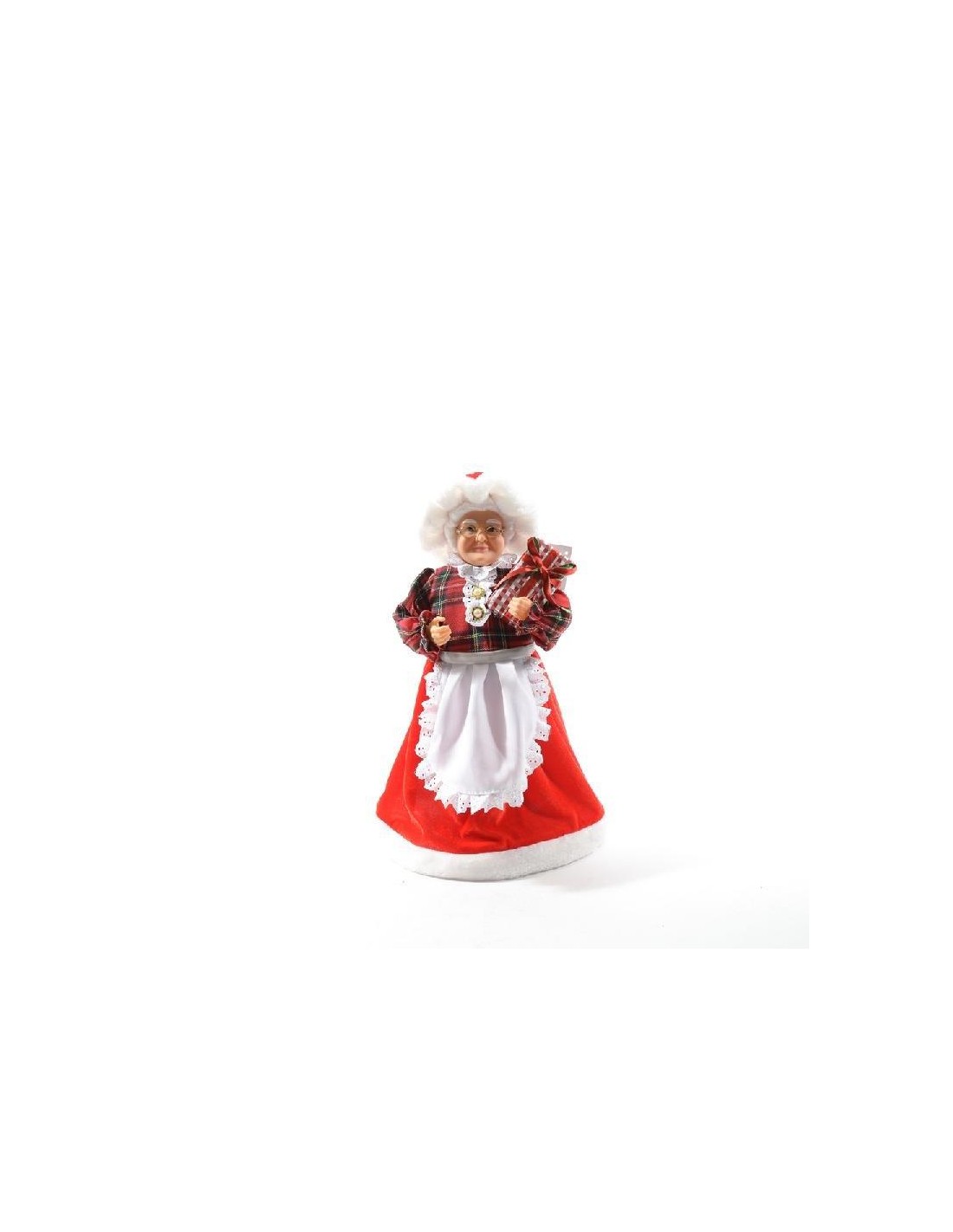 OGGETTISTICA NATALE: vendita online Natalina Tartan 20x15x45cm - La Magia di Natale a Casa Tua in offerta