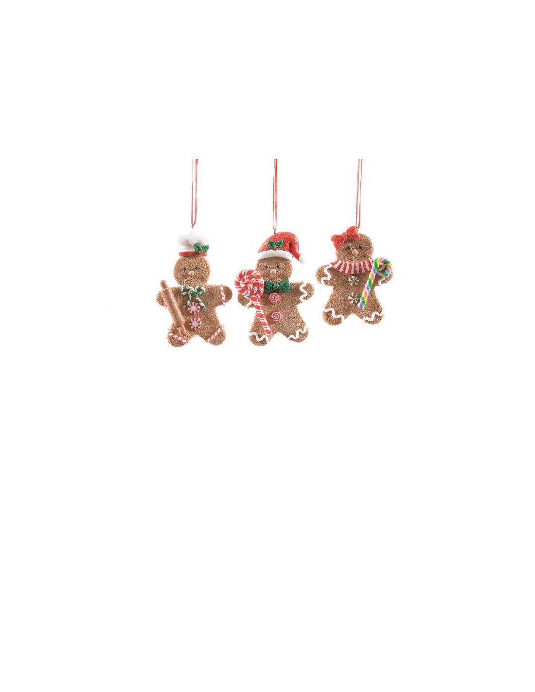 SFERE E PENDAGLI: vendita online PENDENTE NATALIZIO ARGILLA MORBIDA 7X1X11CM DECORI ASSORTITI in offerta