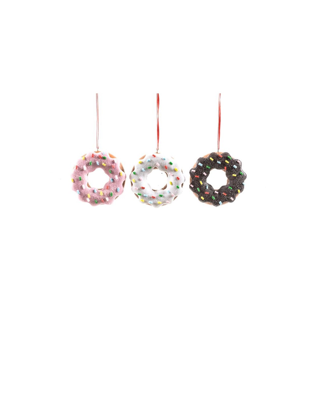 SFERE E PENDAGLI: vendita online PENDENTE DONUT ARGILLA MORBIDA D8CM ASSORTITO in offerta