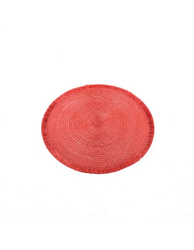 SOTTOPIATTI: vendita online SOTTOPIATTO DECORATO ROSSO D38CM in offerta