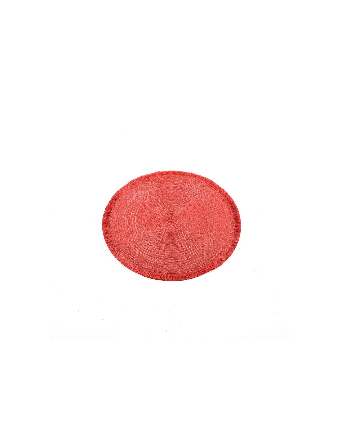 SOTTOPIATTI: vendita online SOTTOPIATTO DECORATO ROSSO D38CM in offerta