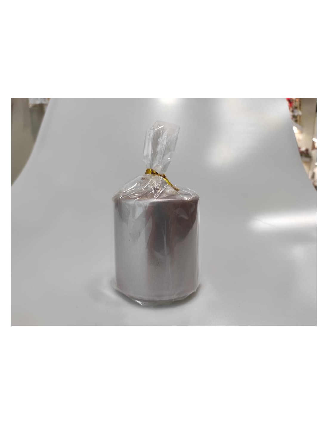 CANDELE E GIROCANDELE: vendita online CANDELA PILLAR LUCIDA ROSE GOLD 8X7CM in offerta