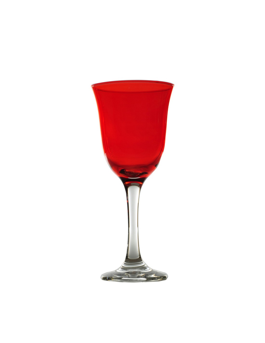 VETRERIE: vendita online CONF 6 CALICI ACQUA FRED PARISON ROSSO in offerta