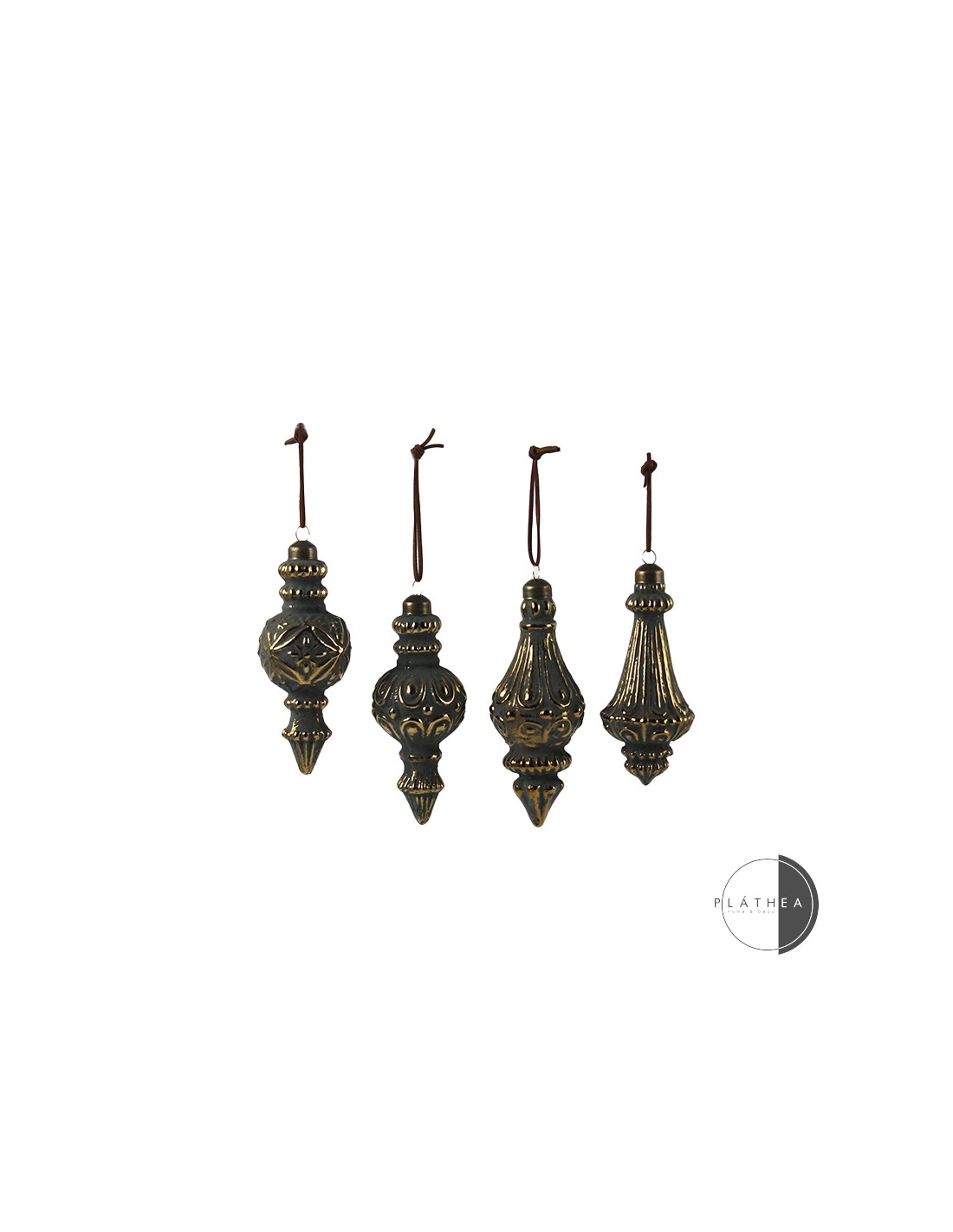 SFERE E PENDAGLI: vendita online PENDENTE VETRO 14CM VERDE/ORO ASSORTITO in offerta