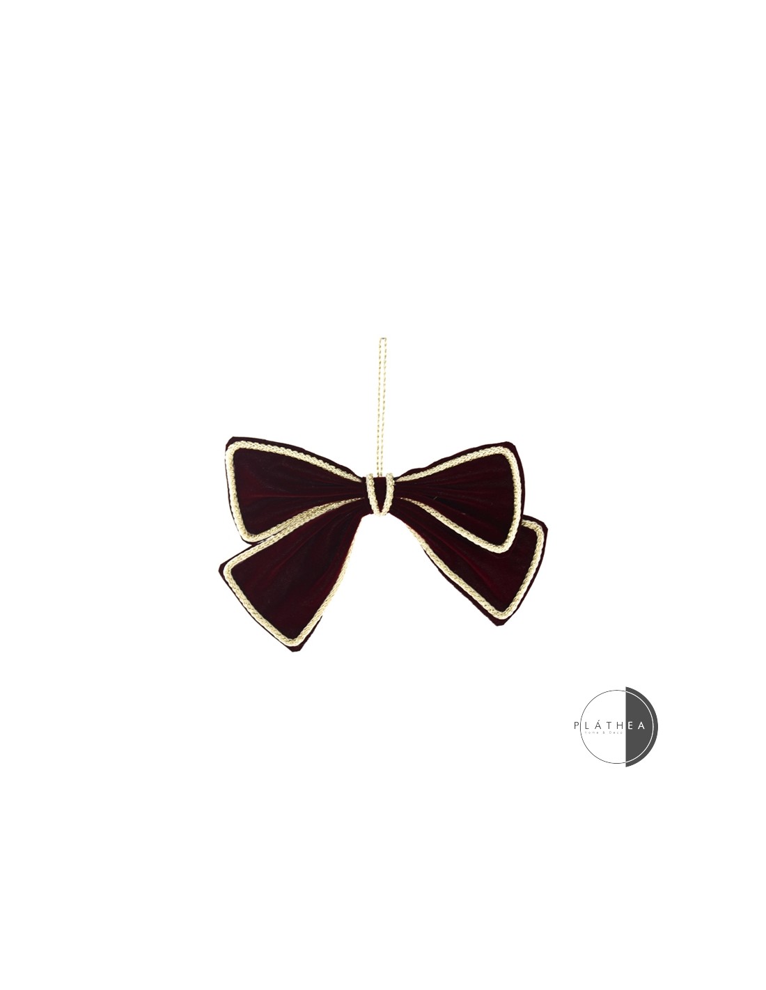 SFERE E PENDAGLI: vendita online FIOCCO BURGUNDY 20X17CM POLIESTERE in offerta