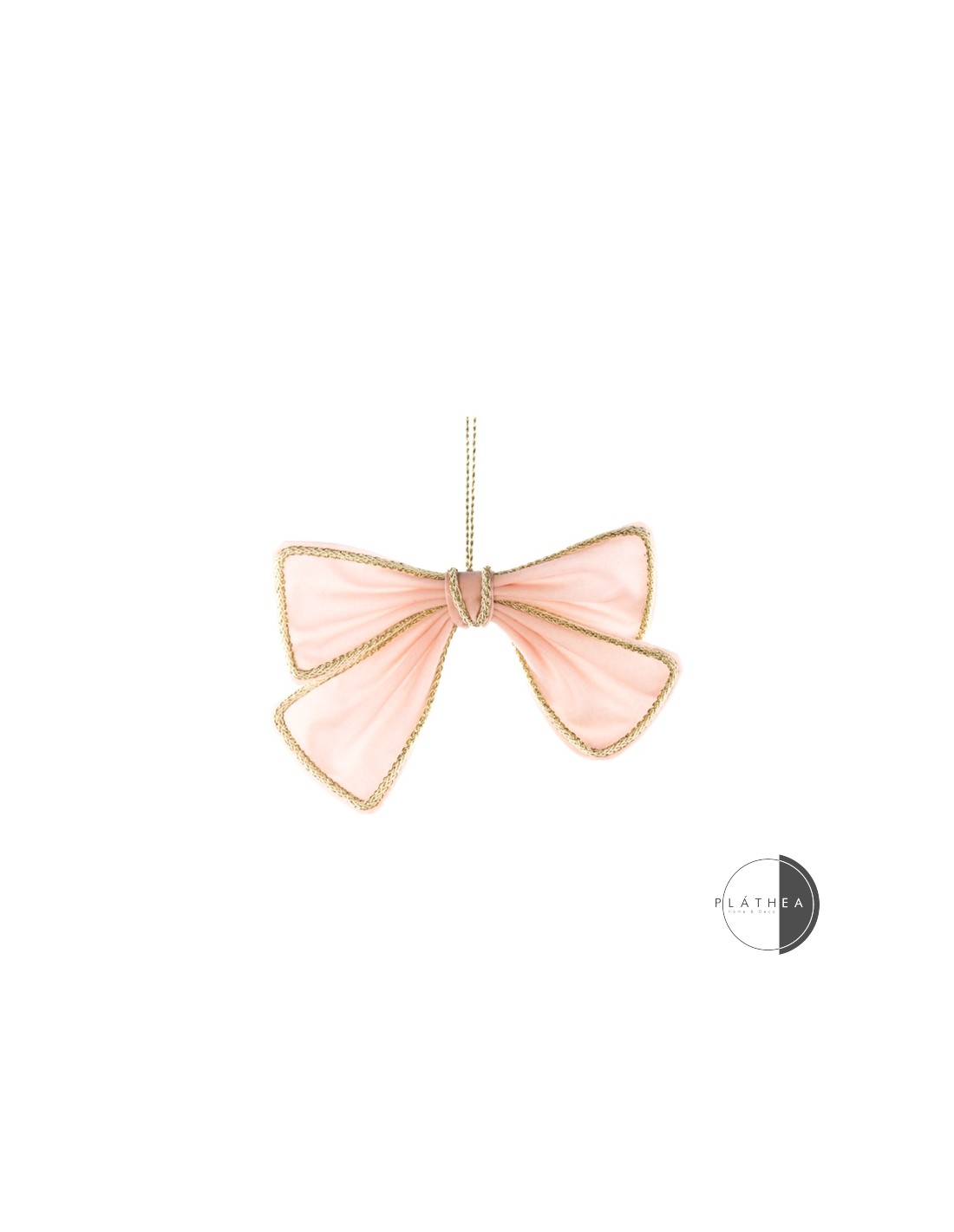 SFERE E PENDAGLI: vendita online FIOCCO ROSA 20X17CM POLIESTERE in offerta