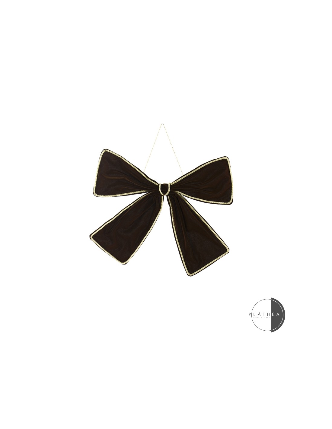 SFERE E PENDAGLI: vendita online FIOCCO MARRONE 39X31CM POLIESTERE in offerta