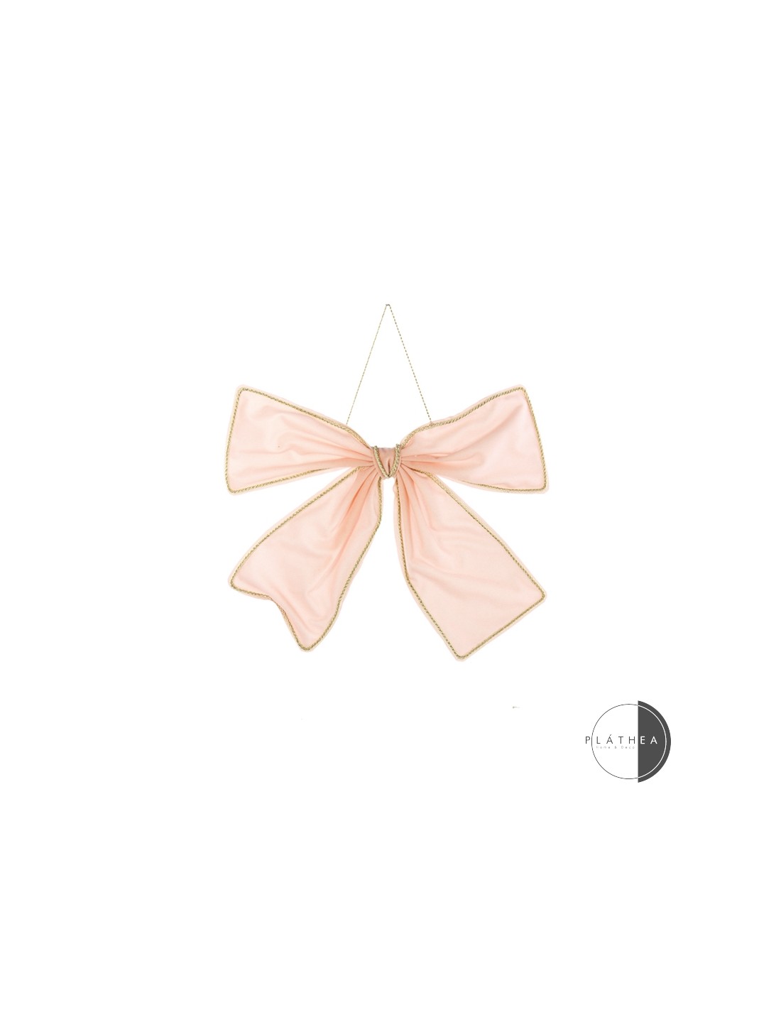 SFERE E PENDAGLI: vendita online FIOCCO ROSA 39X31CM POLIESTERE in offerta