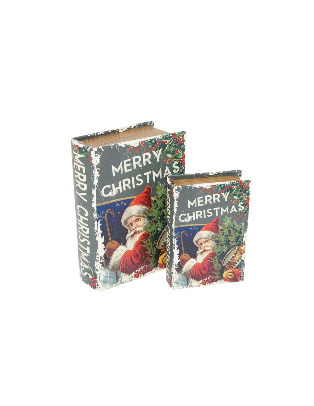 OGGETTISTICA NATALE: vendita online SCATOLA LIBRO MERRY CHRISTMAS 136430 in offerta