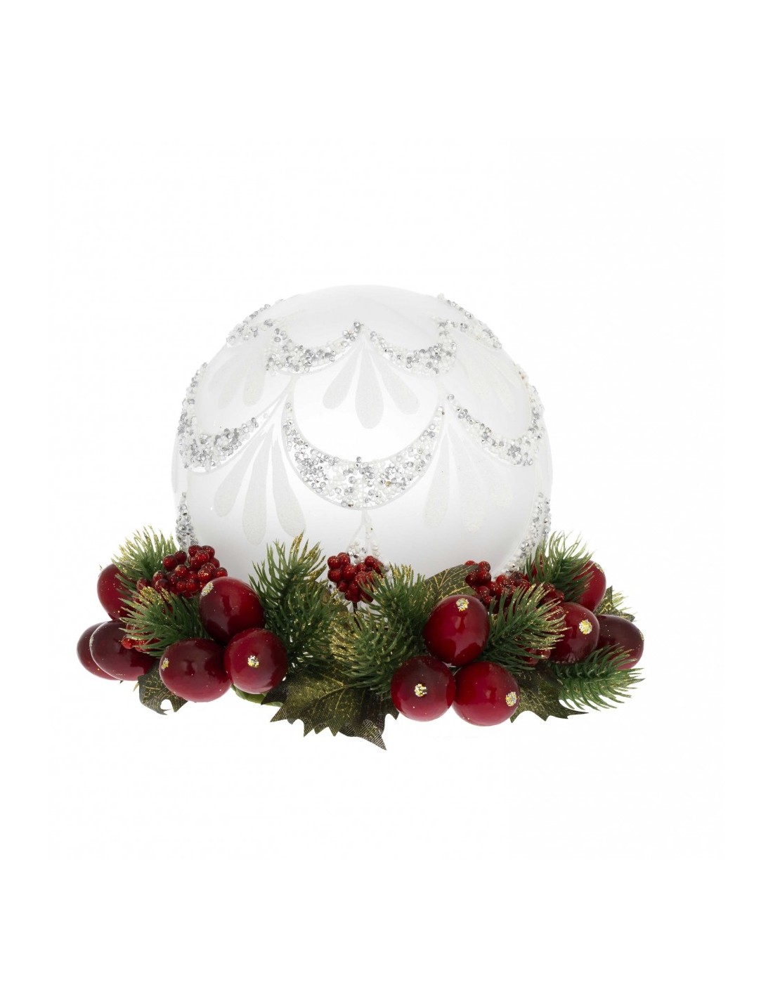 OGGETTISTICA NATALE: vendita online N8517-01RO SFERA DIAM.15 in offerta