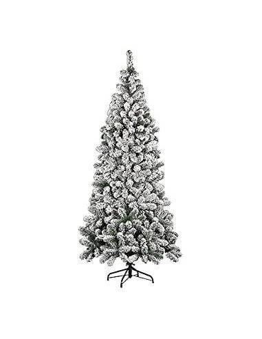 ALBERI E BASI DI NATALE: vendita online Albero di Natale "Kenya" altezza 150cm diametro 69 cm floccato con 338 rami in Metall...