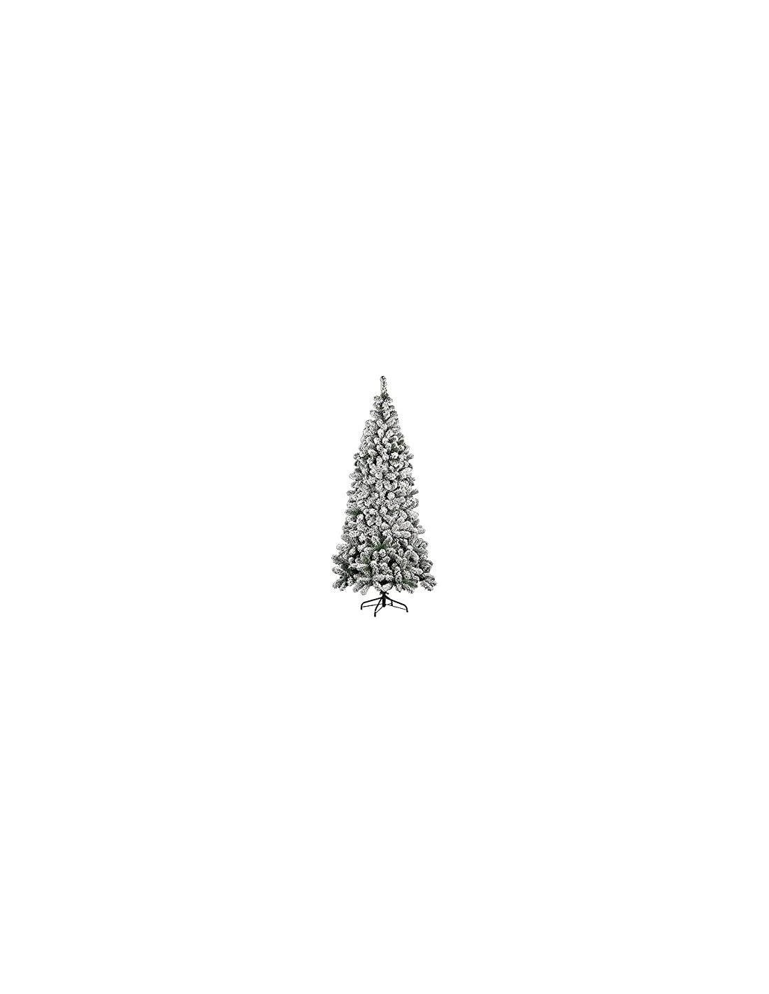 ALBERI E BASI DI NATALE: vendita online Albero di Natale "Kenya" altezza 150cm diametro 69 cm floccato con 338 rami in Metall...