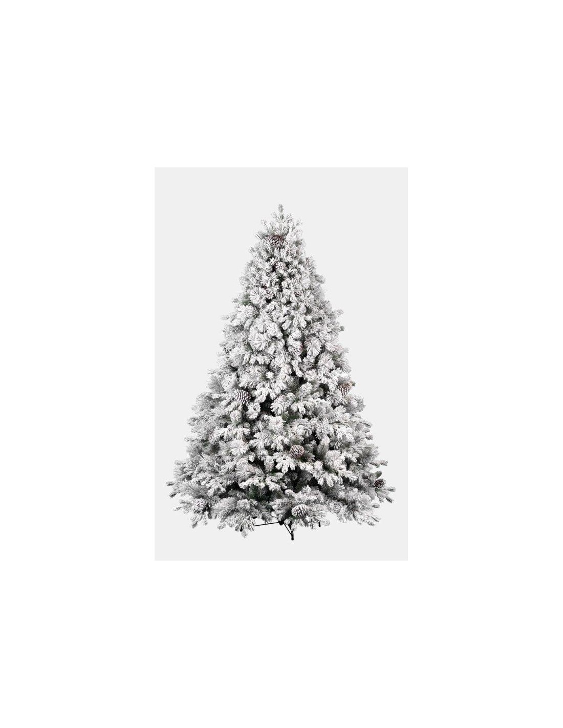 ALBERI DI NATALE: vendita online Albero di Natale "stella" altezza 180cm floccato con 745 rami PE+PVC+PP in offerta