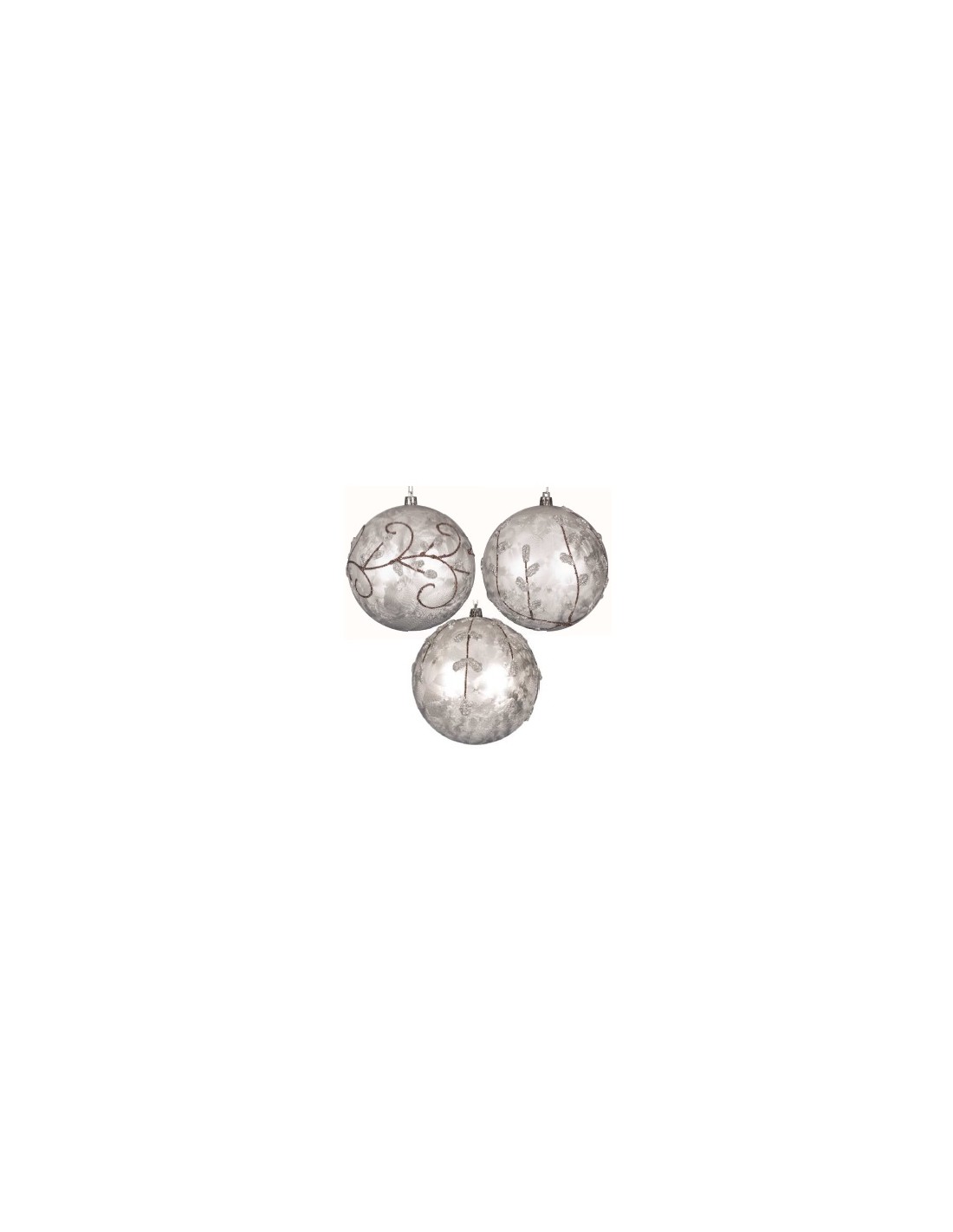 SFERE E PENDAGLI: vendita online SFERA 92218 ARGENTO CON DEC FOGLIE ASSORTITO in offerta