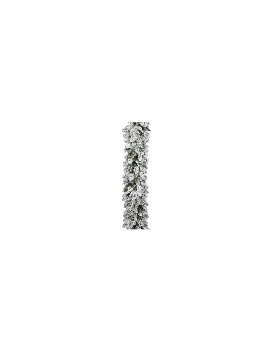 BOE E GHIRLANDE: vendita online Boa Natalizio Floccato Flora 2,7m Bianco Neve, Ghirlanda Decorativa per Albero e Addobbi in o...