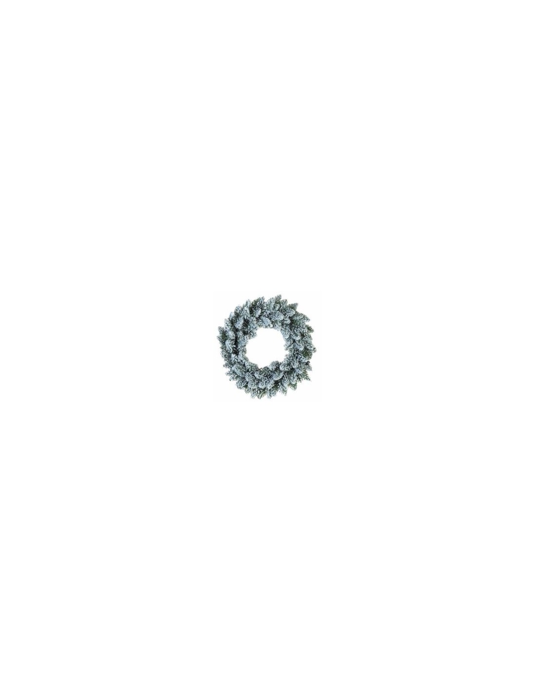 BOE E GHIRLANDE: vendita online CORONA INNEVATA 60 CM FLORA in offerta