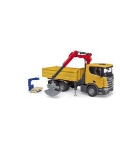 GIOCHI BOY: vendita online CAMION 03551 Scania Super 560R Camion da Cantiere con Gru, 2 Pallet, Veicolo da Costruzione, Camio...