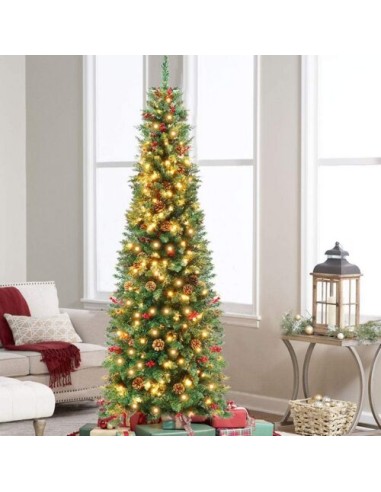 ALBERI DI NATALE: vendita online Albero di Natale "silvestre" altezza 210cm diametro 66cm con 442 rami FLORA in offerta