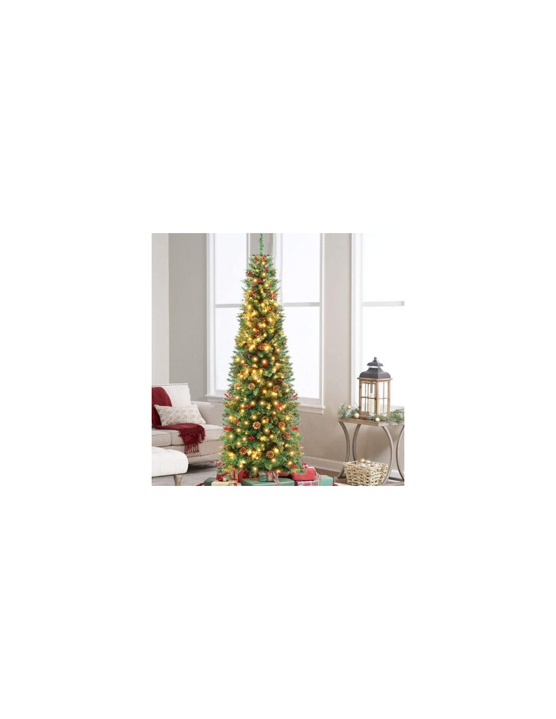 ALBERI DI NATALE: vendita online Albero di Natale "silvestre" altezza 210cm diametro 66cm con 442 rami FLORA in offerta