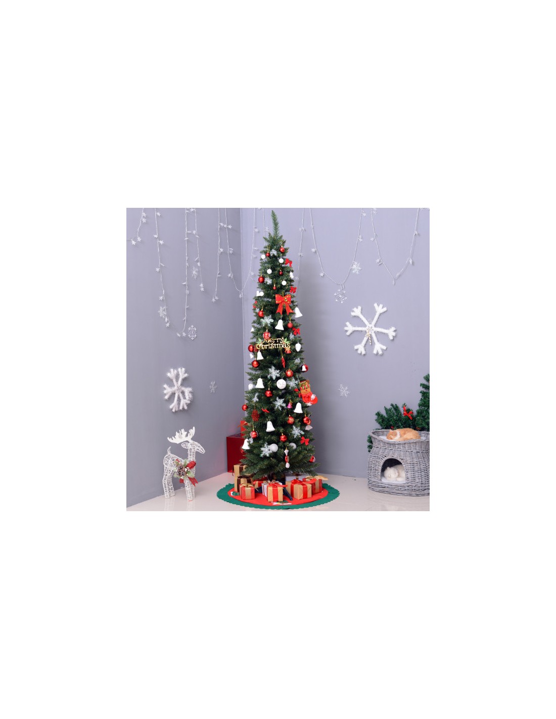 ALBERI DI NATALE: vendita online Albero di Natale "silvestre" altezza 210cm diametro 66cm con 442 rami FLORA in offerta