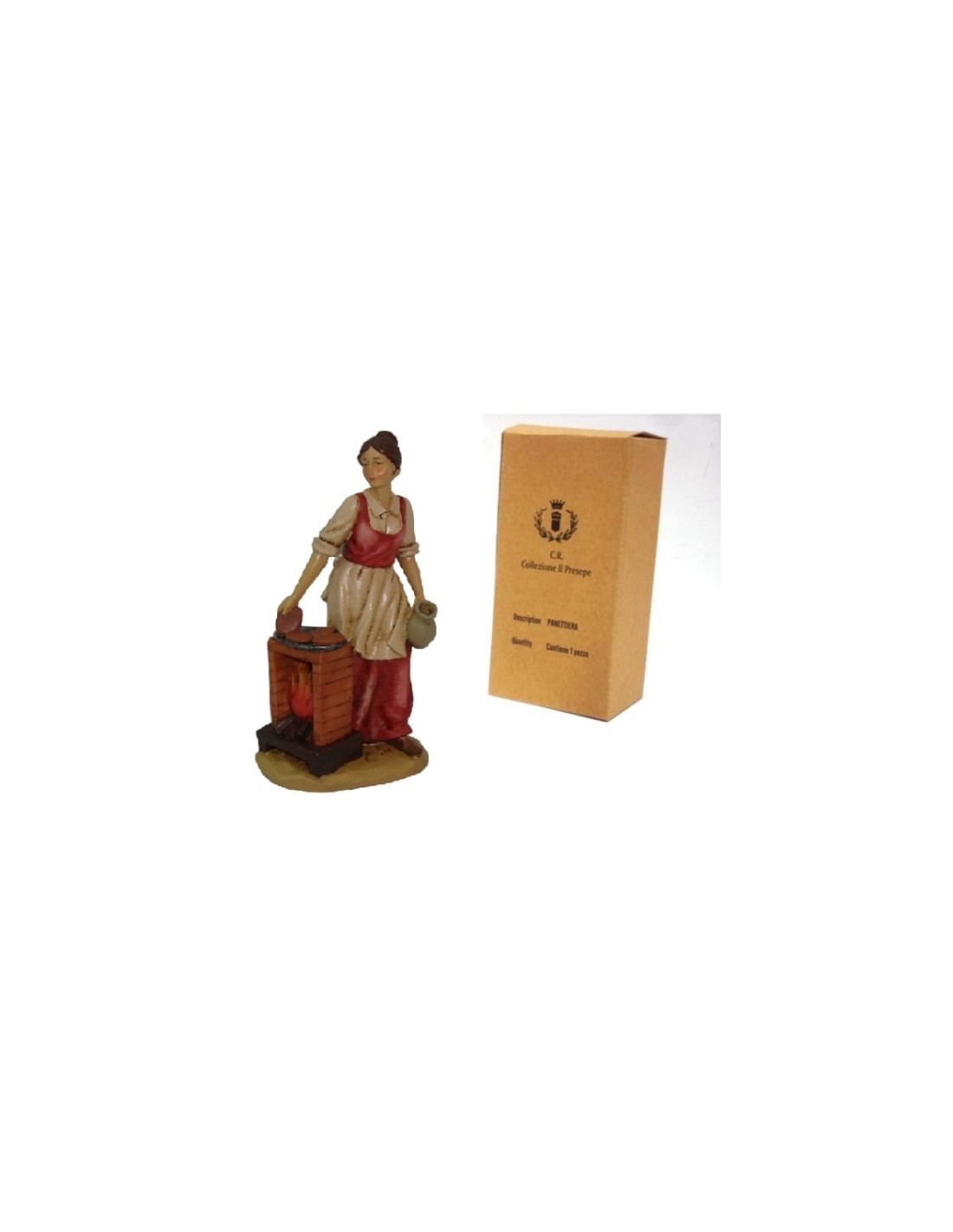 PERSONAGGI PRESEPE: vendita online PANETTIERA 18,5X9,3X6,5CM in offerta