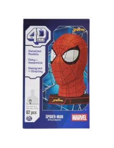 GIOCHI DI SOCIETA'E PUZZLE: vendita online 4D Puzzle Marvel Spider-Man, Kit Modellismo 3D da 82 Pezzi con Supporto, Decorazio...