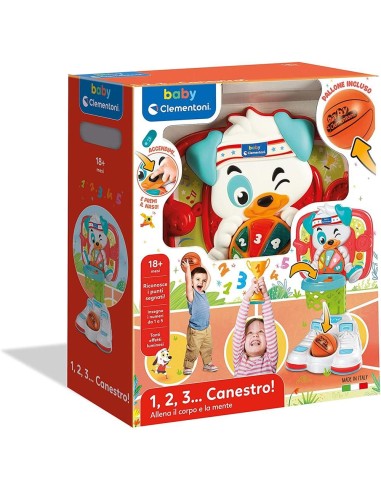 INFANZIA: vendita online BABY CLEMENTONI 1,2,3 CANESTRO! GIOCO EDUCATIVO PER BAMBINI in offerta
