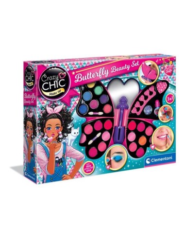 GIOCHI GIRL: vendita online CRAZY CHIC 15994 BUTTERFLY BEAUTY SET CLEMENTONI in offerta