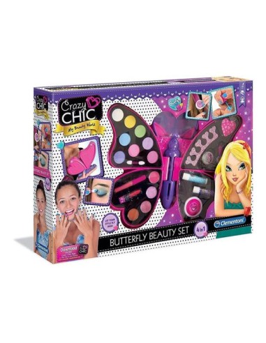 GIOCHI GIRL: vendita online CRAZY CHIC 15994 BUTTERFLY BEAUTY SET CLEMENTONI in offerta