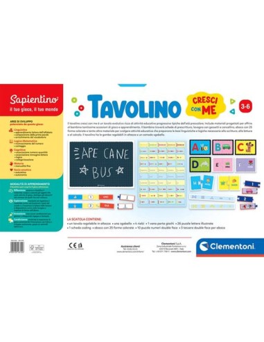 PRESCOLARI: vendita online SAPIENTINO 16745 TAVOLINO CRESCI CON ME in offerta
