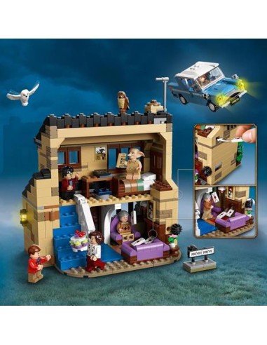 GIOCATTOLO PUBBLICIZZATO: vendita online LEGO Harry Potter Privet Drive 75968, Casa Dursley con minifigure Dobby, civetta Edv...