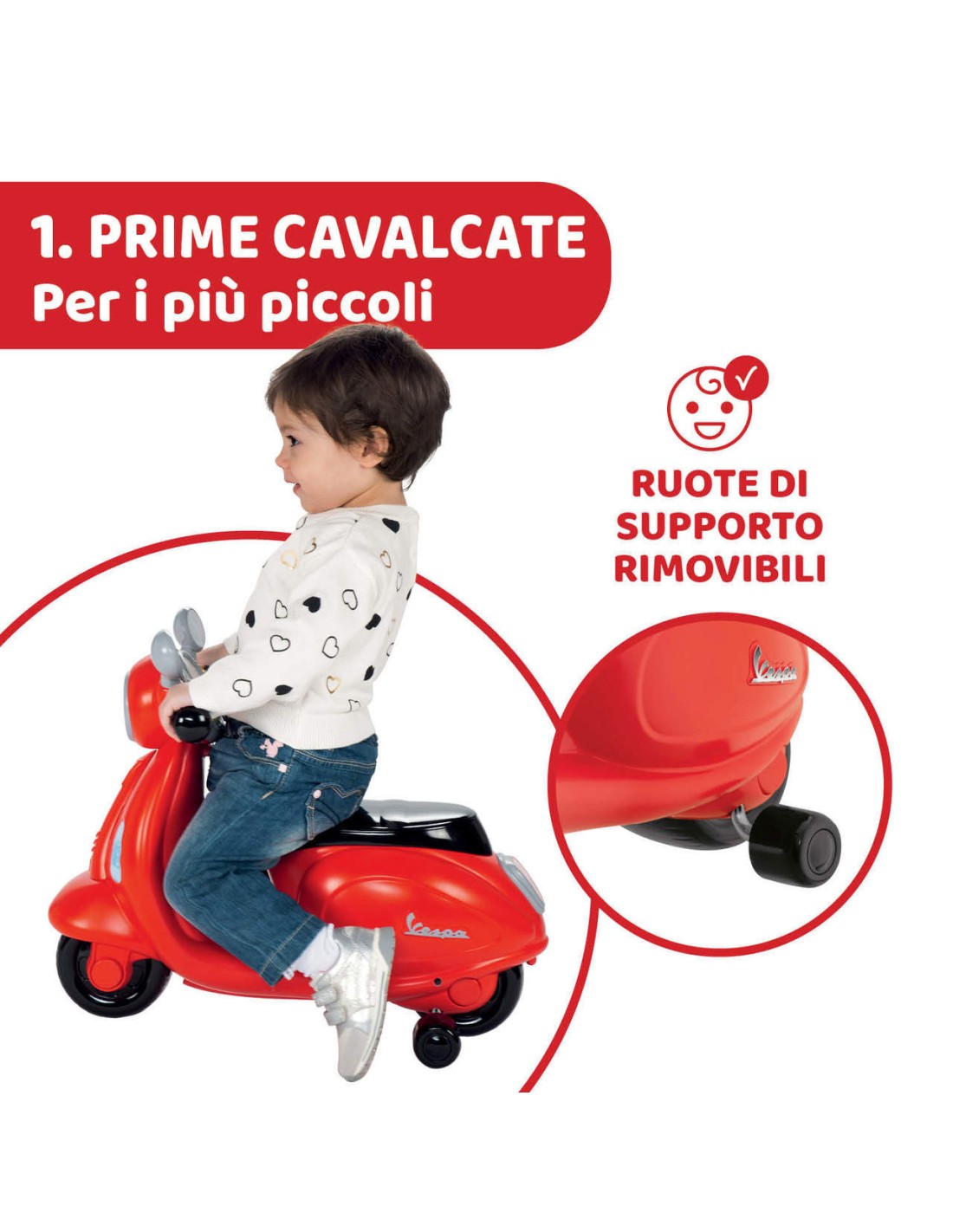 INFANZIA: vendita online VESPA PRIMAVERA ROSSO CHICCO in offerta