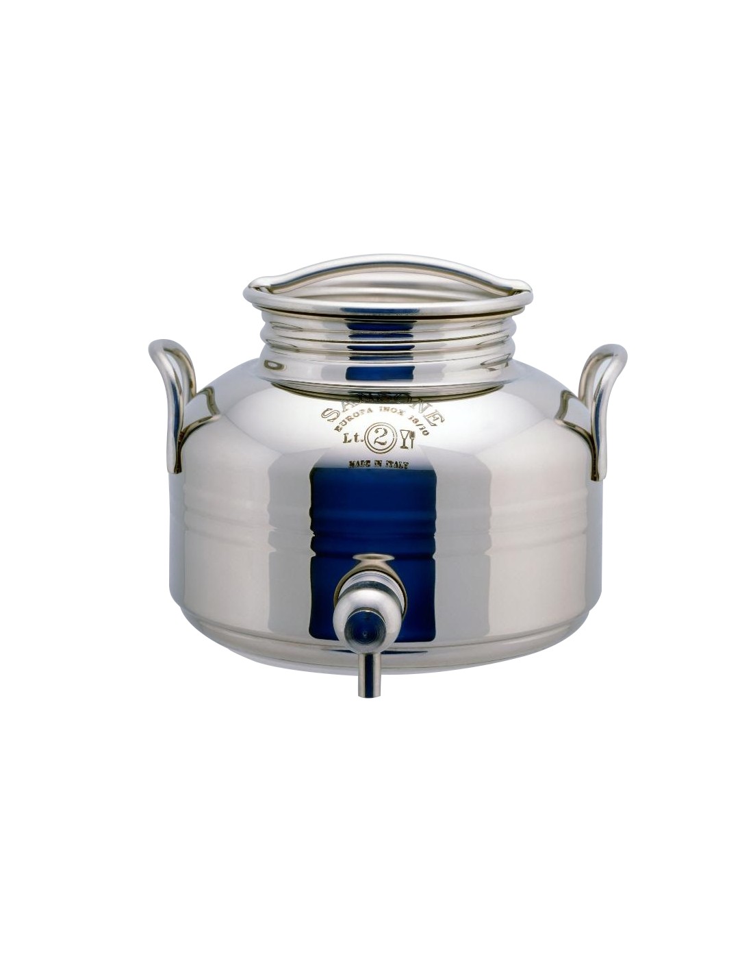 FUSTI E BIDONI: vendita online BIDONE EUROPA IN ACCIAIO INOX 2 LT CON RUBINETTO in offerta