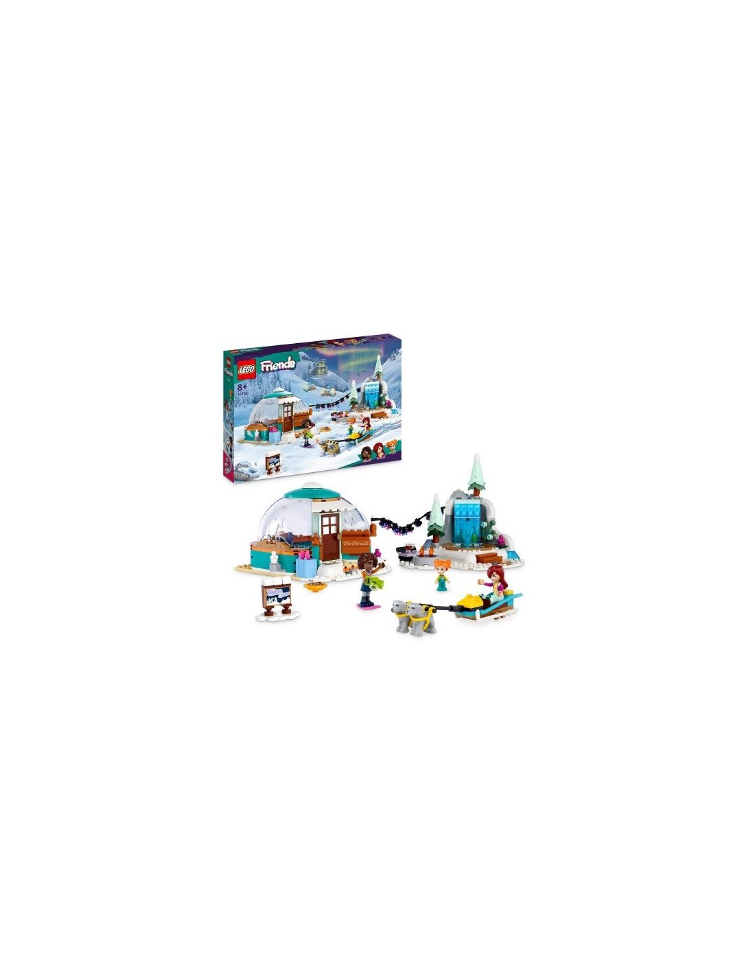 Home: vendita online LEGO Friends Vacanza in Igloo 41760, Set Giocattolo Invernale con Tenda da Campeggio e Cani da Slitta, p...