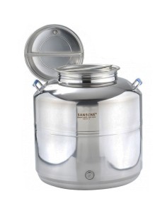 FUSTI E BIDONI: vendita online BIDONE EUROPA IN ACCIAIO INOX 15 LT in offerta