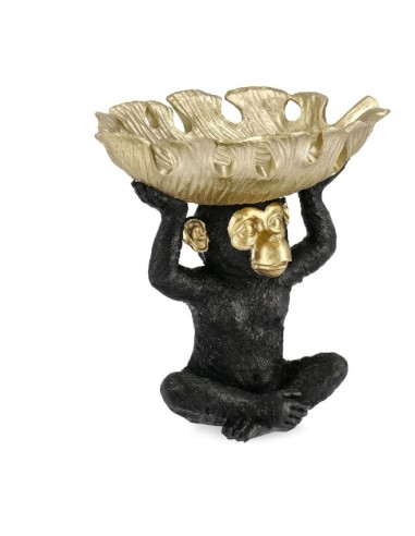 OGGETTISTICA: vendita online DECORAZIONE SCIMMIA 0183098 NERO/ORO 25X21X24CM in offerta