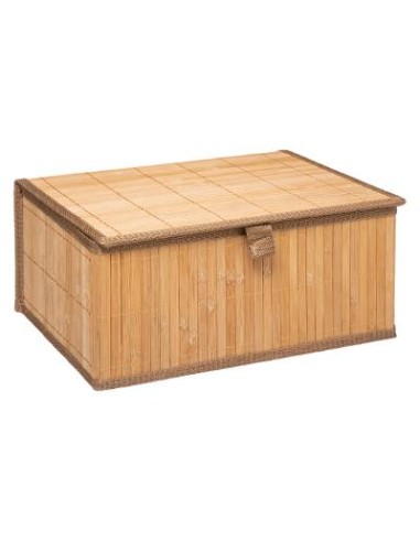 PORTABIANCHERIA VIMINI: vendita online PANIERE IN BAMBOO 32 x 25 x 15 cm in offerta