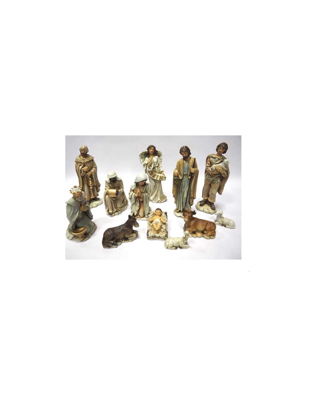 PERSONAGGI PRESEPE: vendita online SET 11PZ SOGGETTI PRESEPE H20/14CM VESTE COLORATA in offerta