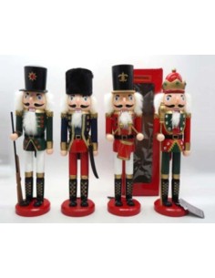 OGGETTISTICA NATALE: vendita online Soldatino Schiaccianoci H38cm Assortito, Decorazione Natalizia Classica da Terra o Mensol...