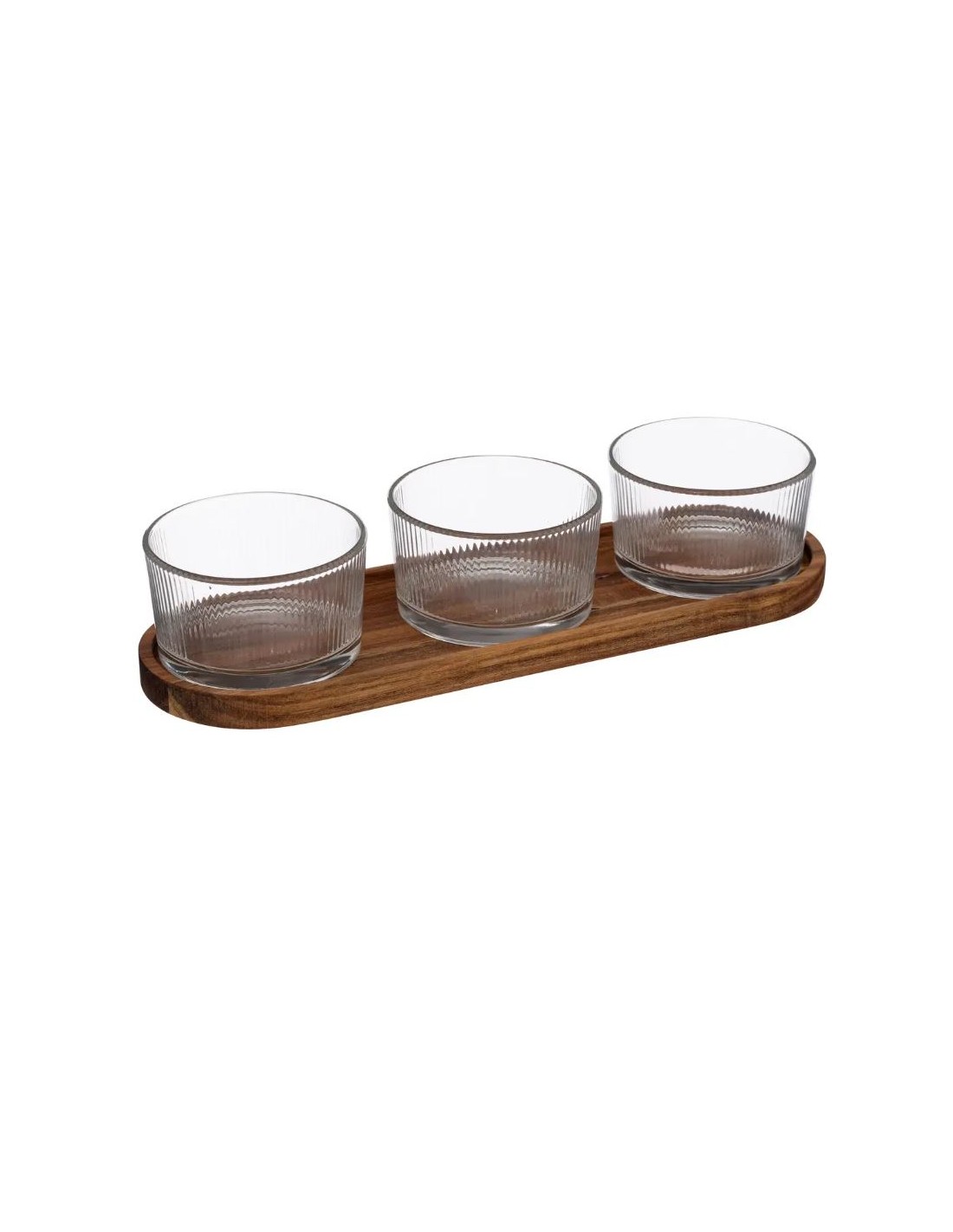 ACCESSORI VARI: vendita online SET APERITIVO 196306 3 CIOTOLE CON VASSOIO ACACIA in offerta