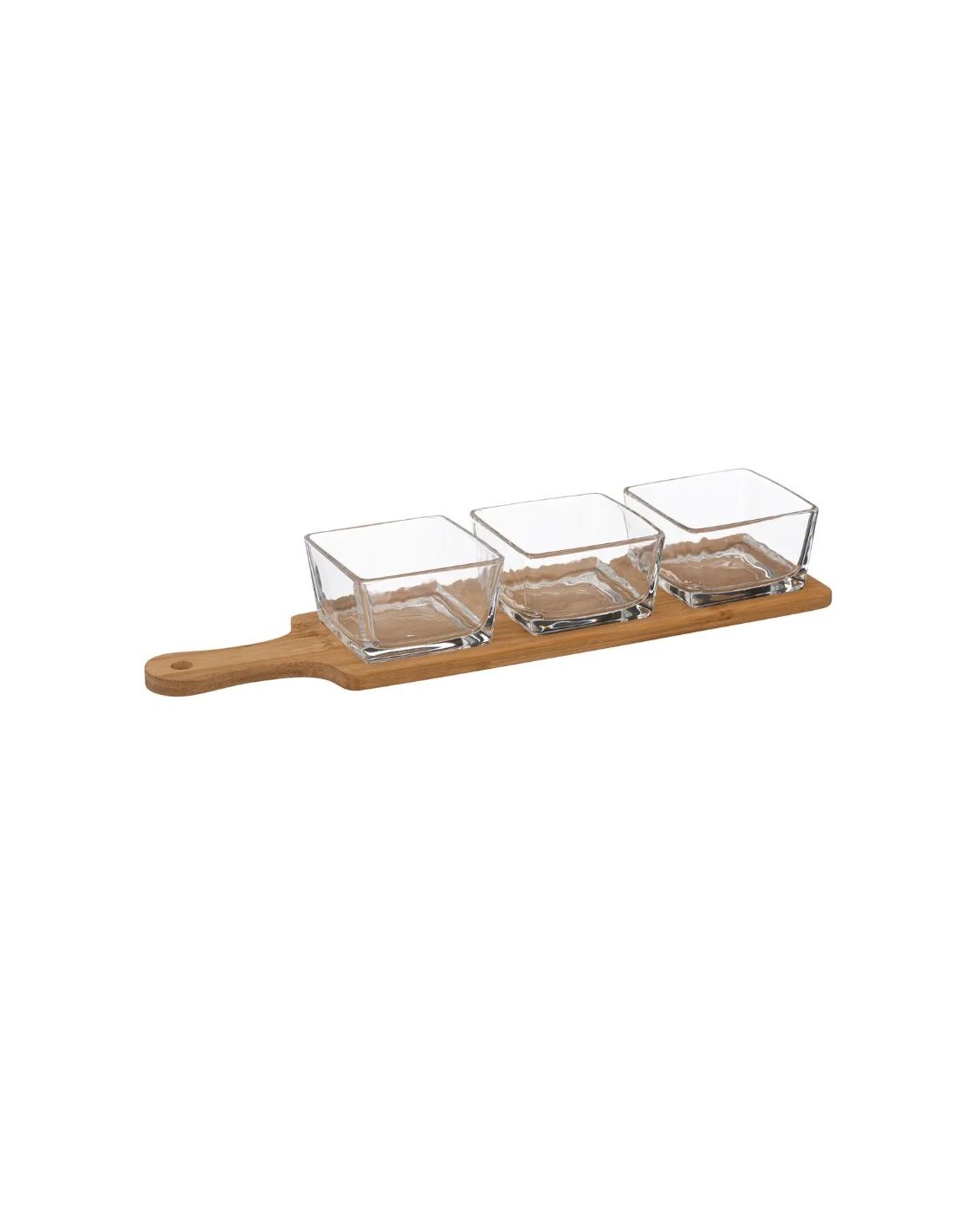 ACCESSORI VARI: vendita online SET APERITIVO 194179 3 CIOTOLE CON VASSOIO BAMBOO in offerta