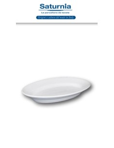 VASSOI DA PORTATA: vendita online TIVOLI PIATTO OVALE BIANCO 23CM SATURNIA in offerta