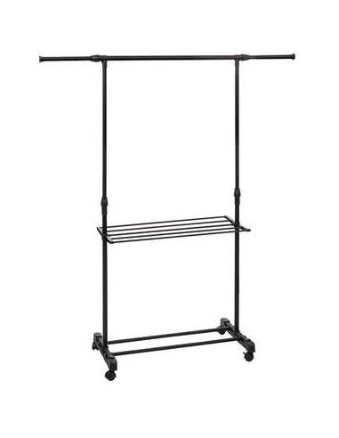 STENDI FERRO: vendita online STENDIBIANCHERIA 193484 METALLO 145X41X160CM NERO in offerta