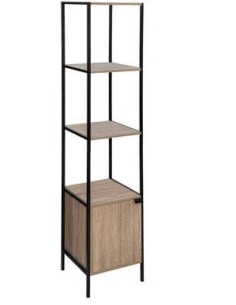 MOBILETTI E CONSOLE: vendita online SCAFFALE 181379 ALIAJ 35X35X176CM EFFETTO ROVERE NATURALE in offerta